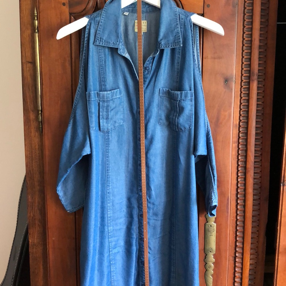 Guess Shoulderless Denim Dress